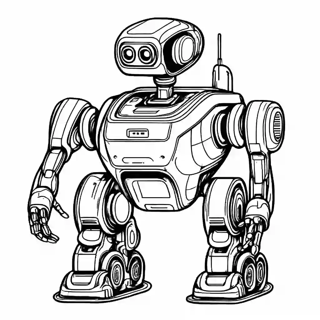 Delivery Robot coloring pages